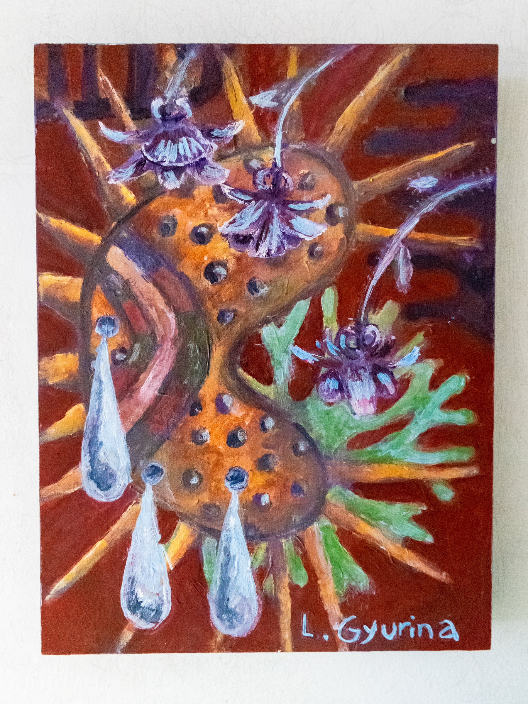 Crying Cell Comforted by Columbine